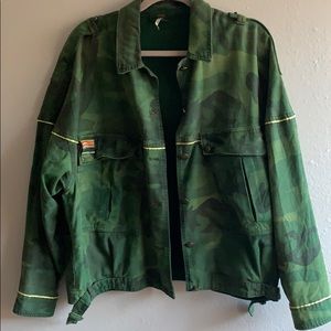 Free people slouchy military jacket
